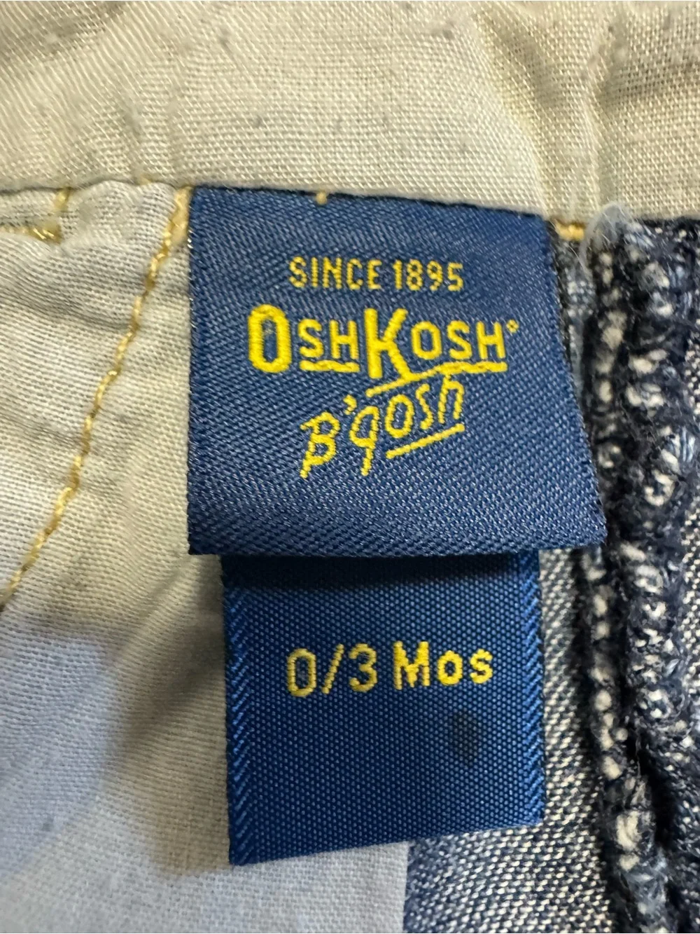 OshKosh B'gosh Girls' Denim Overall Dress - Dark Blue